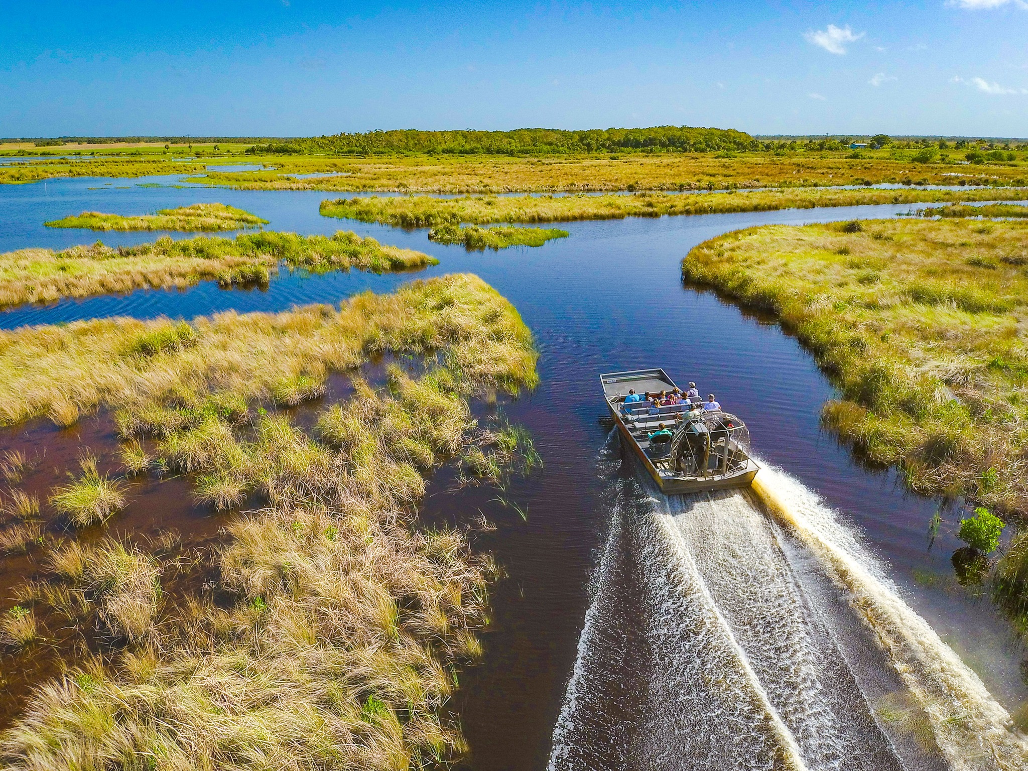 A Boat in a River in Miami