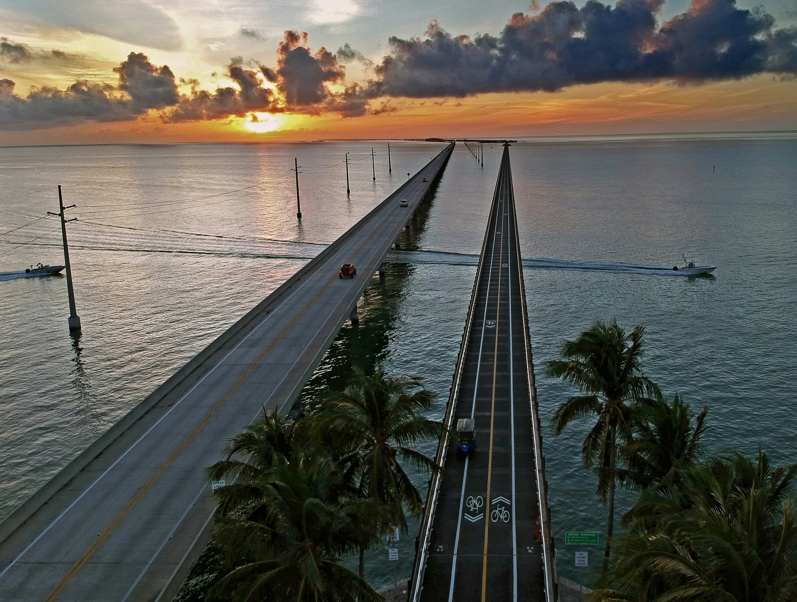 The iconic Seven Mile Bridge